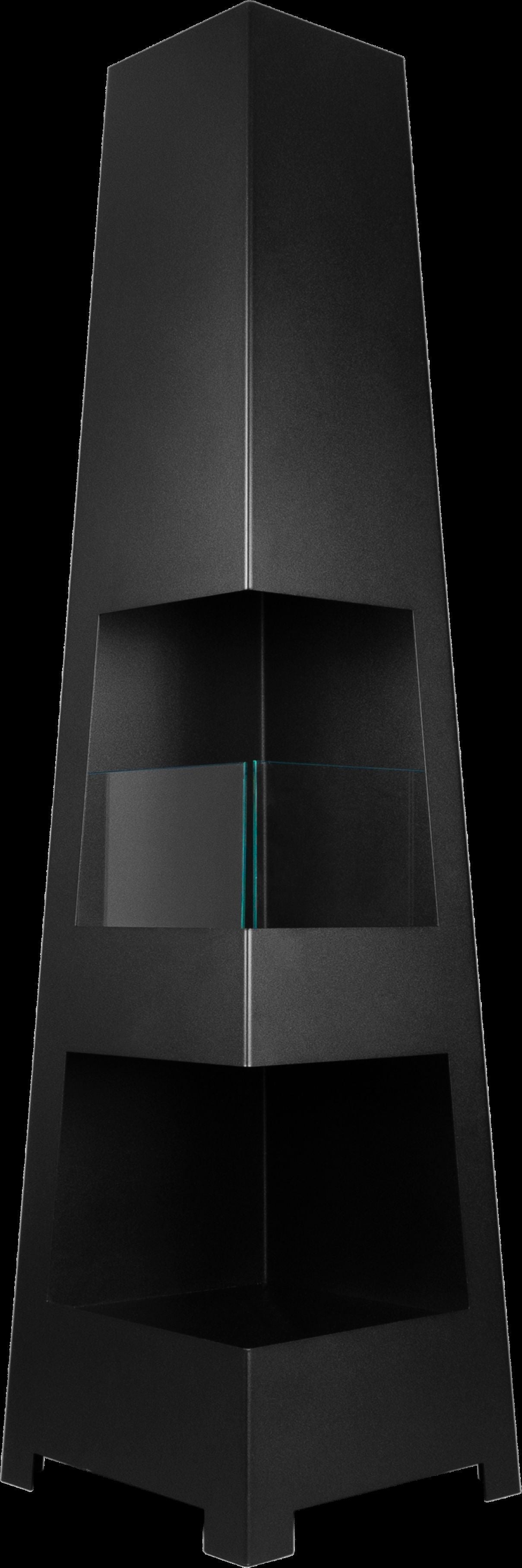 Bioethanol Standkamin Pyramid Garden – Schwarz Matt, für Innen & Außen